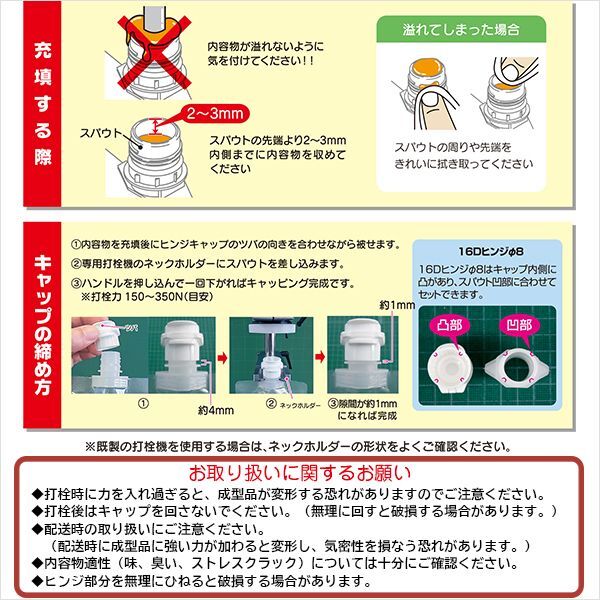 ヒンジキャップ(16Dヒンジ) - ちゅうパック